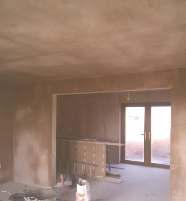 Room Being Plastered