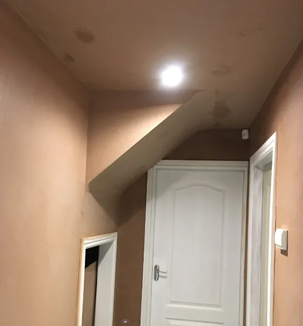 Hallway with Plastering Work